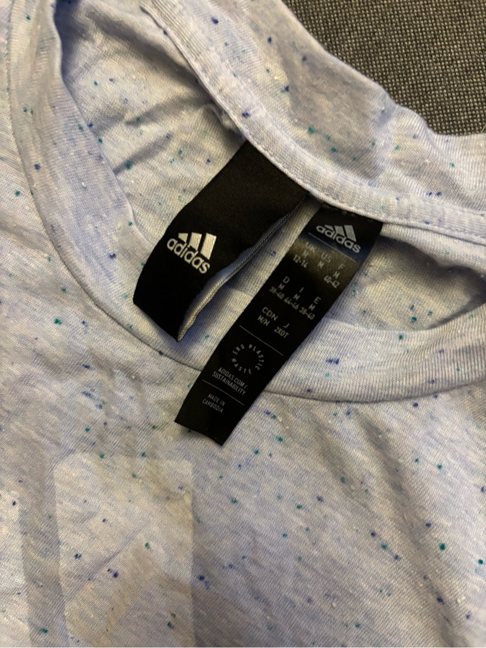 adidas Light blue Sleeveless Logo Tank - Picture 7 of 7
